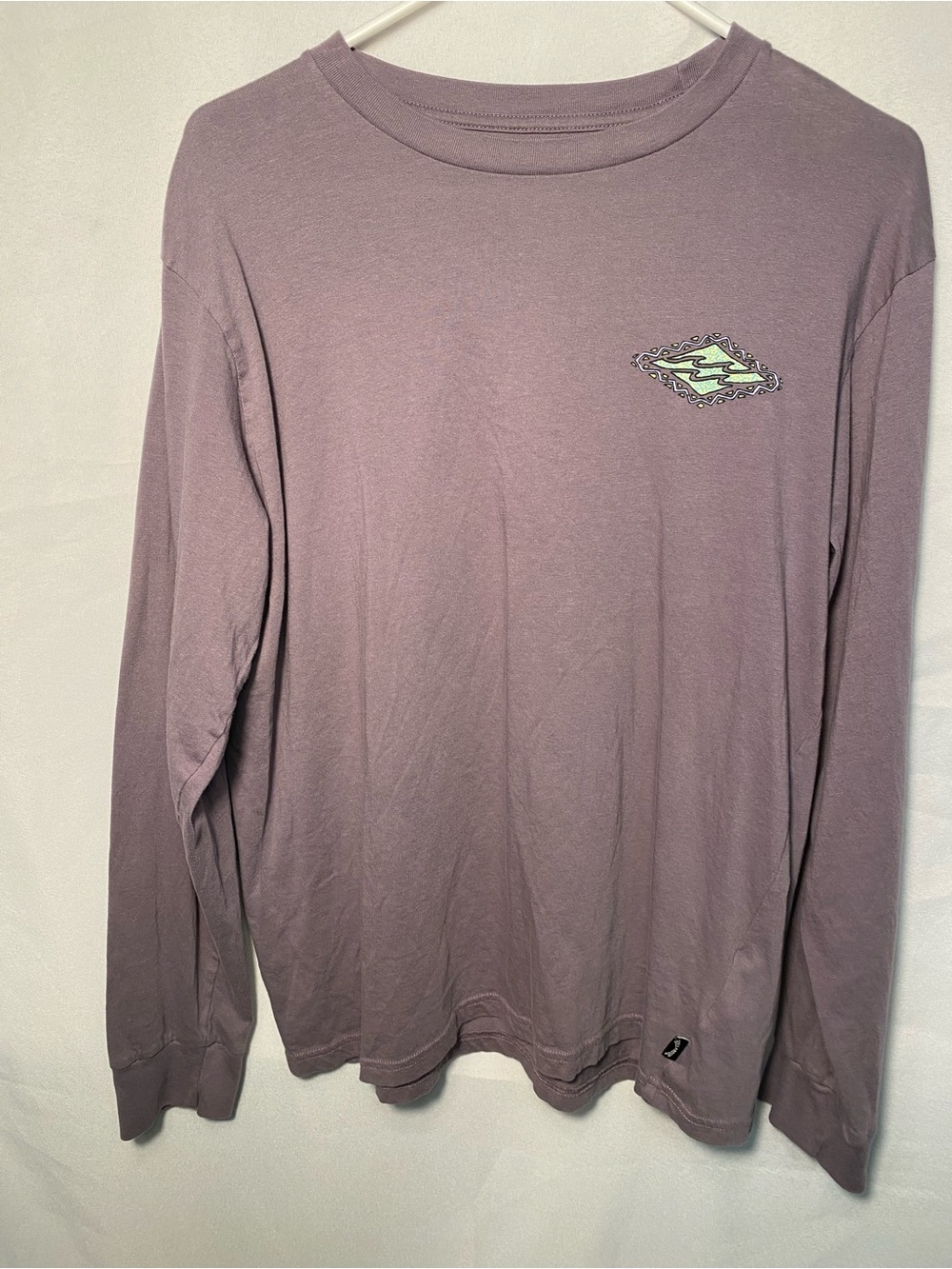 Billabong Long Sleeve Crewneck Shirt in Dusty Mauve Grey